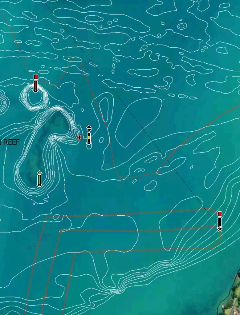 East Bastion Reef Detailed Depths